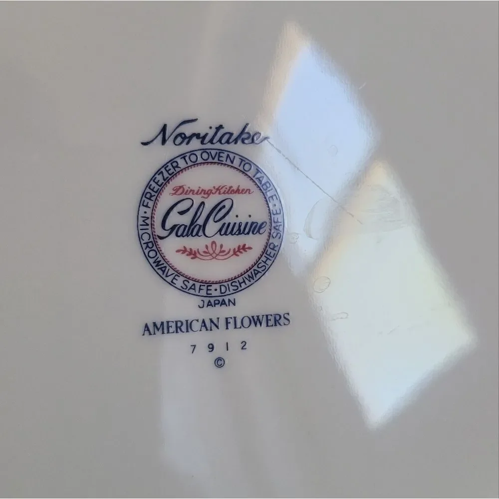 Noritake Gala Cuisine American Flowers 7912 , vintage